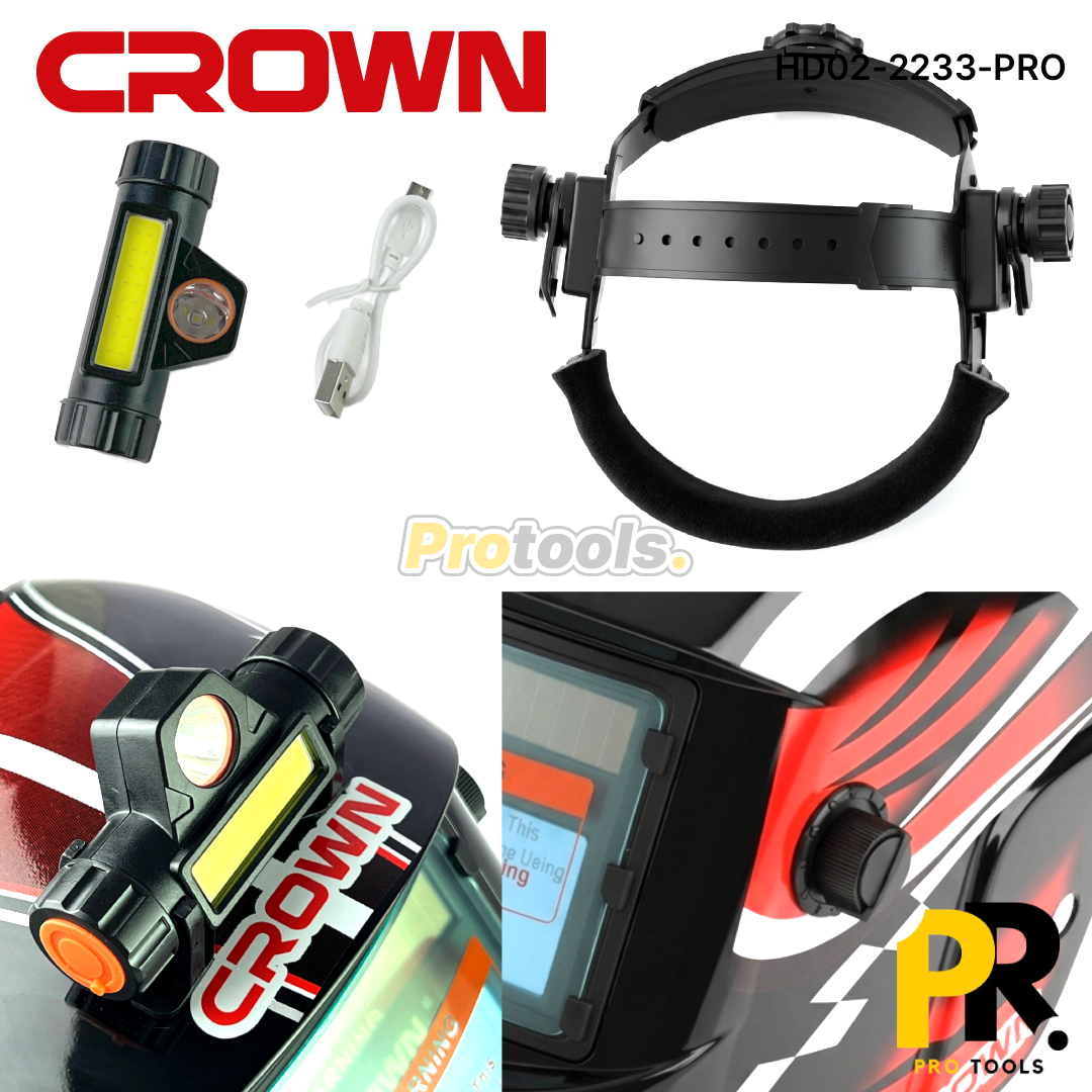 MASQUE SOUDAGE NUMERIQUE CROWN | HD02-2233-PRO قناع تلحيم