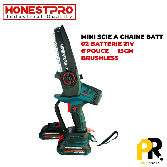 MINI SCIE A CHAINE 6'POUCE 15CM 21V 2.0AH HONESTPRO | YAE2664  منشار الخشب الصغير