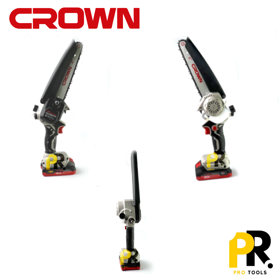 MINI SCIE A CHAINE 8'POUCE 20CM 20V 2.0AH BRUSHLESS CROWN [CT29023XS-2] BMC منشار خشب بطارية