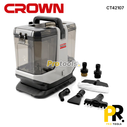 NETTOYEUR A VAPEUR INJECTEUR EXTRACTEUR /ASPIRATEUR EAU ET POUSSIERE 1200W/600W CROWN[CT42107]  منظف بالبخار + شفط + حقن واستخراج
