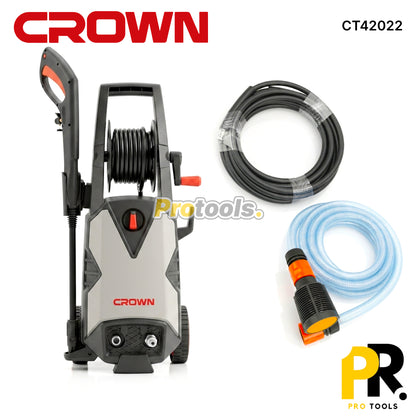 NETTOYEUR HAUTE PRESSION 140BAR 1800W CROWN [CT42022] جهاز التنظيف بالضغط العالي