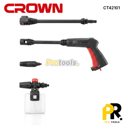 NETTOYEUR HAUTE PRESSION 1500W 120BAR CROWN [CT42101] جهاز التنظيف بالضغط العالي