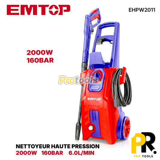 NETTOYEUR HAUTE PRESSION 160BAR 2000W EMTOP [EHPW2011] آلة غسيل بالضغط العالي