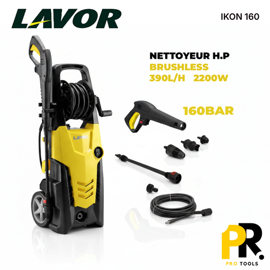 NETTOYEUR HAUTE PRESSION 160BAR 2200W BRUSHLESS LAVOR [IKON160] جهاز التنظيف بالضغط العالي