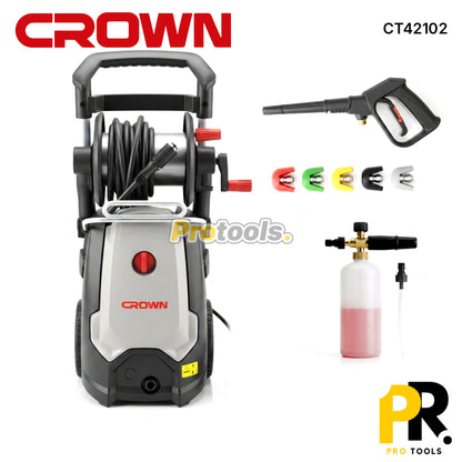 NETTOYEUR HAUTE PRESSION 2500W 180BAR CROWN [CT42102] جهاز التنظيف بالضغط العالي
