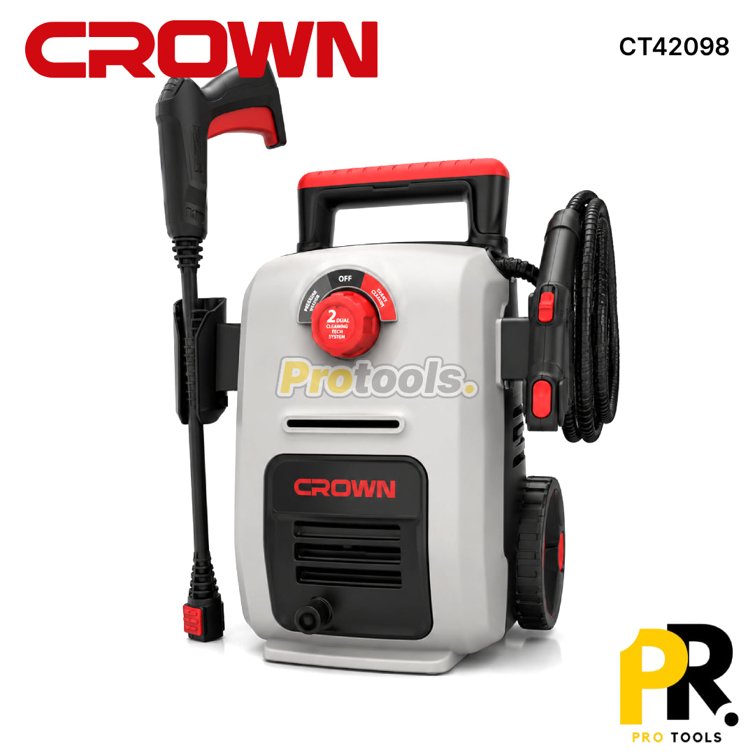 NETTOYEUR HAUTE PRESSION 2EN1 150BAR 1800W AVEC VAPEUR 1500W CROWN [CT42098] منظف ضغط عالي 2 في 1
