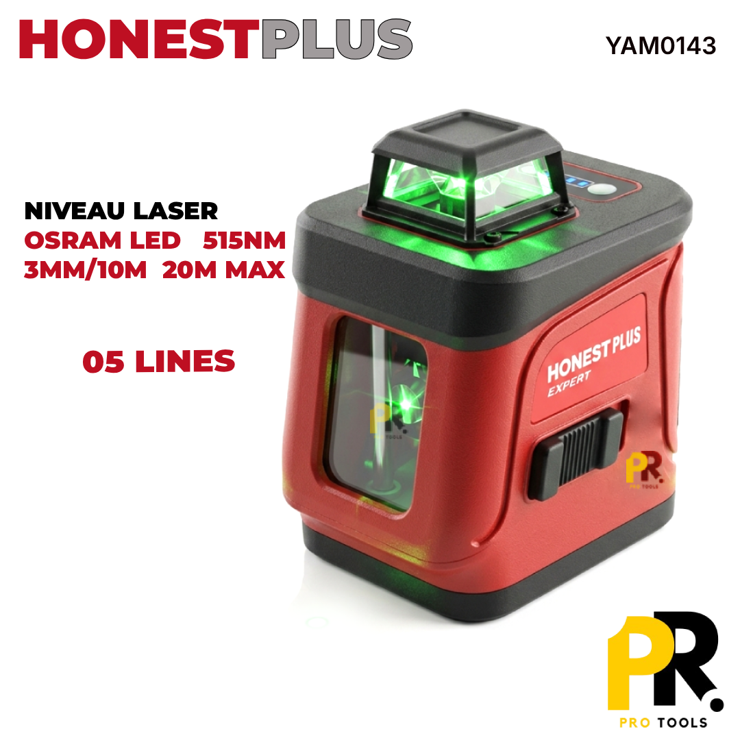NIVEAU LASER 5 LINES 20M HONESTPLUS | YAM0143  المستوى الليزري