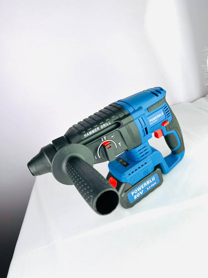 MARTEAU PERFORATEUR 20V 4.0AH 2.0J 20MM POWERBLU | YAE6016 مطرقة ثقب وحفر لاسلكية