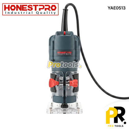PAUMELLEUSE ELECTRIQUE 6MM 8MM 650W HONESTPRO [YAE0513] آلة حفر مفاصل الأبواب