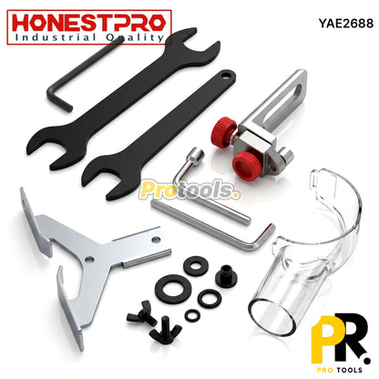 PAUMELLEUSE A BATTERIE 21V 2.0AH 6.0MM-8.0MM BRUSHLESS HONESTPRO | YAE2688 آلة حفر مفاصل الأبواب