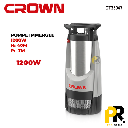 POMPE IMMERGEE 1200W H44M P7M CROWN | CT35047 مضخة غاطسة