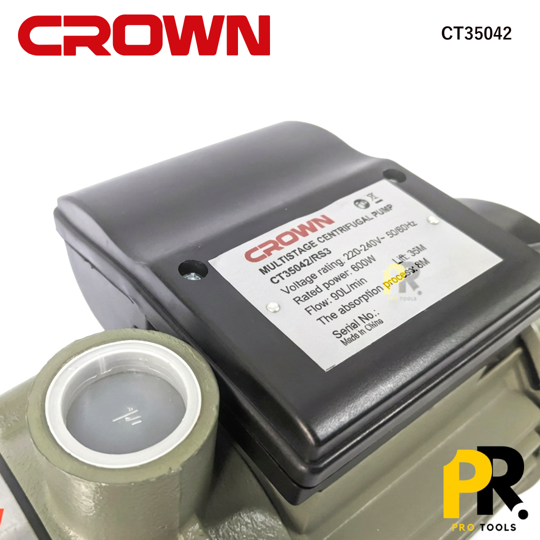 POMPE A EAU SILENCIEUSE 3 TURBINES 600W CROWN | CT35042 RS3 مضخة