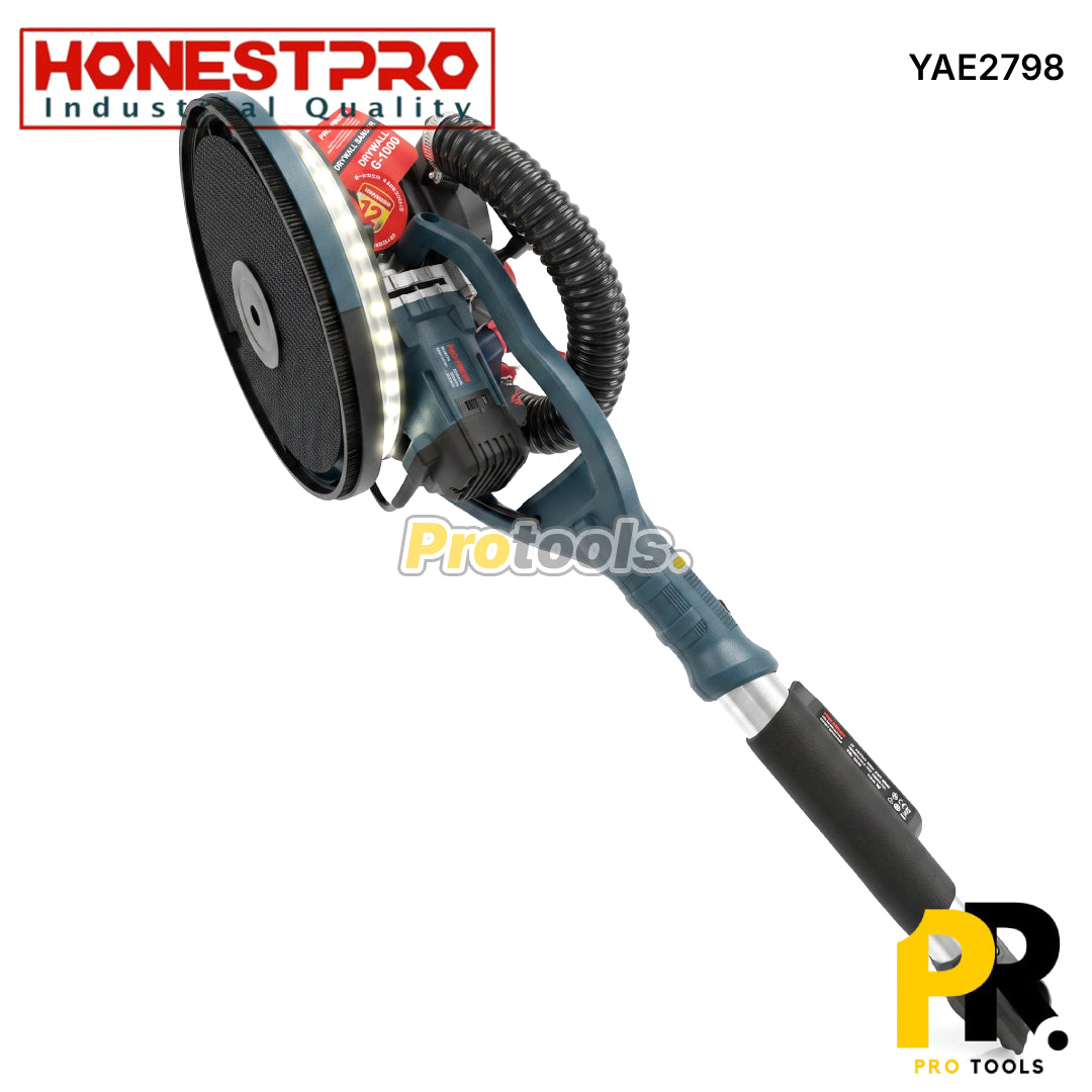PONCEUSE GIRAFE ELECTRIQUE AVEC ASPIRATEUR 215MM 1050W HONESTPRO [YAE2798] مصنفرة الحوائط