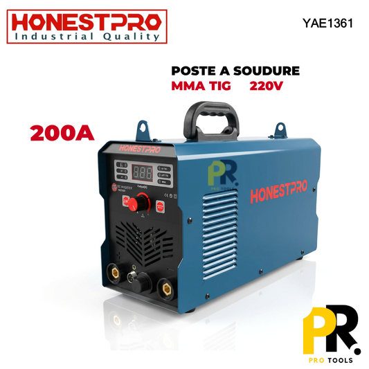 POSTE A SOUDURE MMA/TIG 200A 220V HONESTPRO | YAE1361 جهاز التلحيم بالسلك والقضبان
