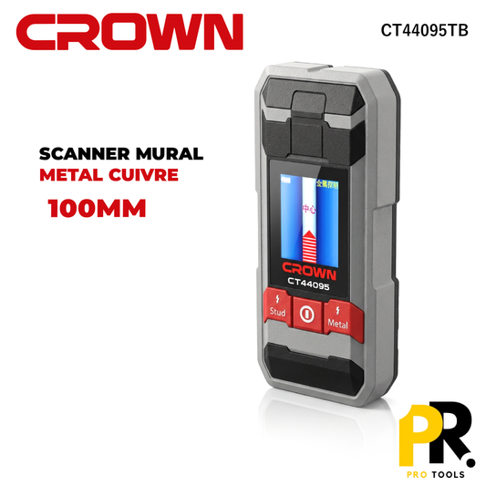 SCANNER MURAL METAL CUIVRE 100 MM CROWN | CT44095TB جهاز تحديد المواد داخل الجدران