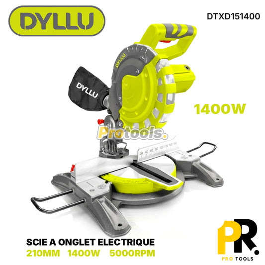 SCIE A ONGLET ELECTRIQUE 210MM 1400W DYLLU [DTXD151400] منشار طاولة