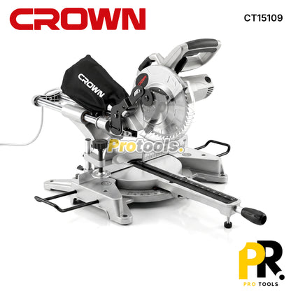 SCIE A ONGLET GLISSIERE ELECTRIQUE 2000W 255MM CROWN [CT15109] منشار منزلق