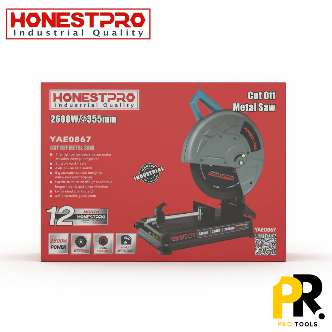 SCIE A TABLE TRONCONNEUSE METAL 355MM 2600W HONESTPRO | YAE0867 الة تقطيع الحديد