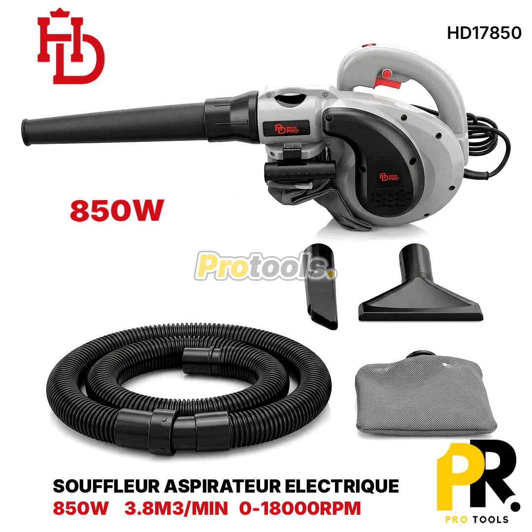 SOUFFLEUR ASPIRATEUR ELECTRIQUE 850W HDPRO [HD17850] منفاخ هواء