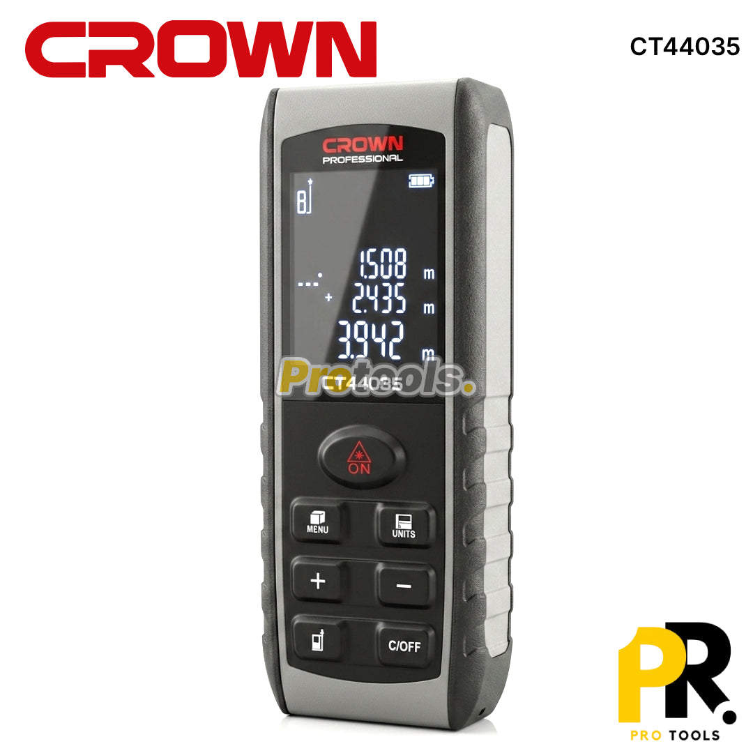 TELEMETRE LASER 100M 1.5V CROWN | CT44035 جهاز قياس المسافات بالليزر