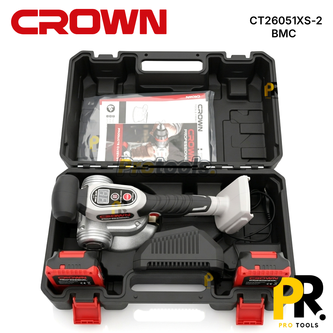 VENTOUSE VIBRANTE A BATTERIE 20V 2.0AH 130MM BRUSHLESS CROWN | CT26051XS-2 BMC الة وضع السيراميك بالاهتزاز
