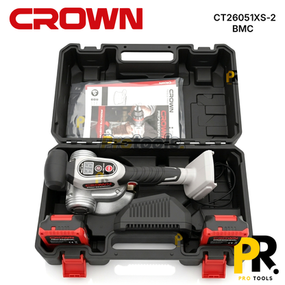 VENTOUSE VIBRANTE A BATTERIE 20V 2.0AH 130MM BRUSHLESS CROWN | CT26051XS-2 BMC الة وضع السيراميك بالاهتزاز