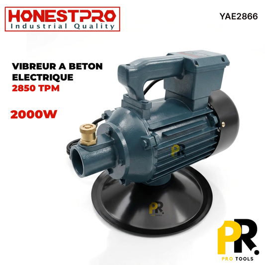 VIBREUR A BETON ELECTRIQUE PORTABLE 2000W HONESTPRO [YAE2866] جهاز هزاز الخرسانة