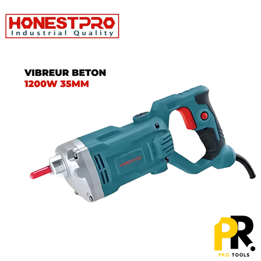 VIBREUR BETON ELECTRIC PORTABLE 35MM 1200W HONESTPRO | YAE2845  جهاز هزاز الخرسانة