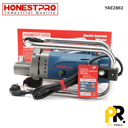 VIBREUR A BETON ELECTRIQUE PORTABLE 2300W HONESTPRO | YAE2862 جهاز هزاز الخرسانة