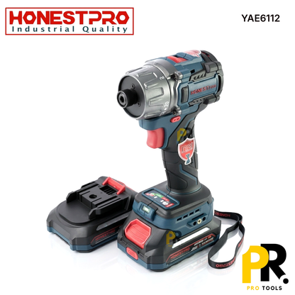 VISSEUSE A CHOC A BATTERIE 21F 2.0AH 140N.M BRUSHLESS HONESTPRO | YAE6112 آلة فك و تركيب البراغي بالصدم