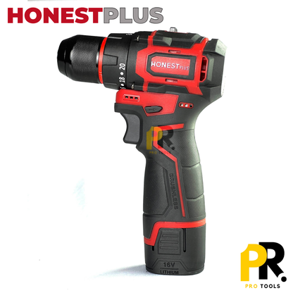 VISSEUSE PERCEUSE 16.8V 2.0AH 10MM 45N.M BRUSHLESS HONESTPLUS | YAE6124 الة فك البراغي