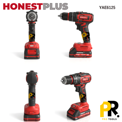 VISSEUSE PERCEUSE 21V 2.0AH 55N.M 10MM BRUSHLESS HONESTPLUS | YAE6125 الة فك البراغي