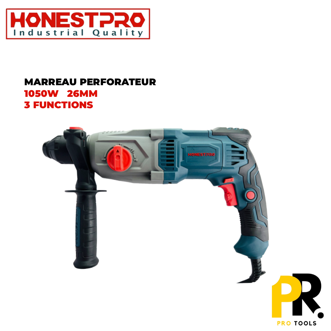 MARTEAU PERFORATEUR 1050W 26MM HONESTPRO | YAE2275 آلة الحفر الكهربائية