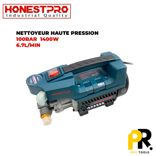 NETTOYEUR HAUTE PRESSION PORTATIF 100BAR 1400W HONESTPRO | YAE2587 جهاز التنظيف  المحمول بالضغط العالي