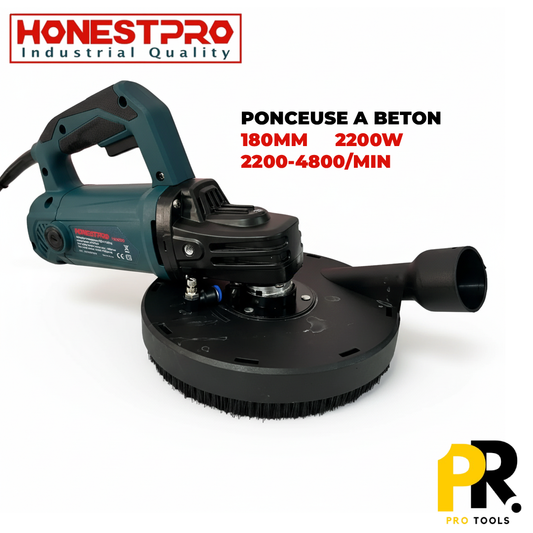 PONCEUSE A BETON 180MM 2200W HONESTPRO | YAE2823 صنفرة خرسانة