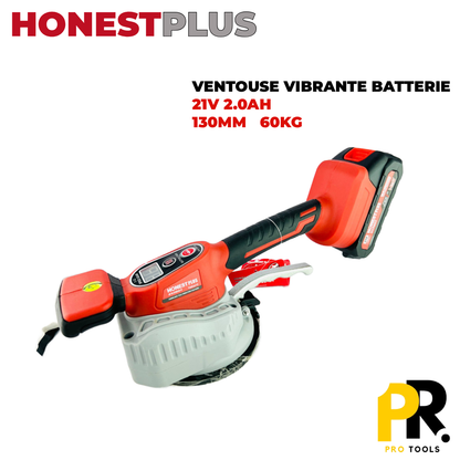 VENTOUSE VIBRANTE 130MM 60KG 21V 2.0AH HONESTPLUS | YAE4619 الة وضع السيراميك بالاهتزاز