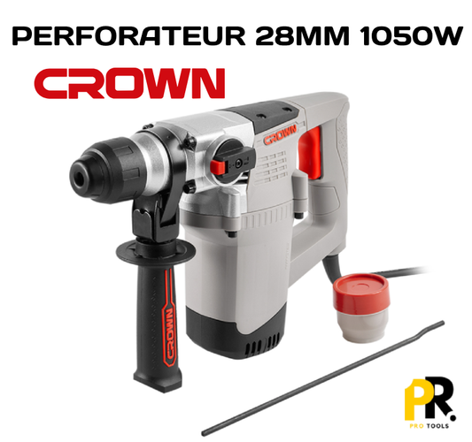 MARTEAU PERFORATEUR 28MM 1050W CROWN [CT18187] آلة الحفر الكهربائية